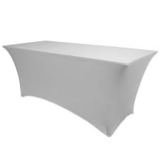 White condominium table cloth