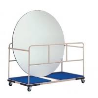 Round table trolley sangat membantu operasional dan praktis.