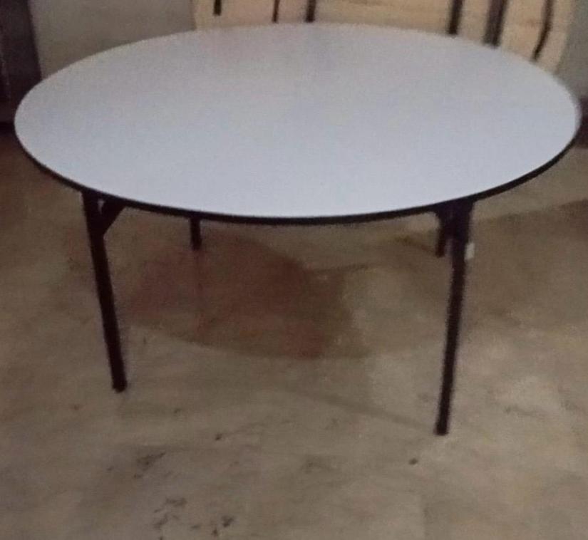 Round Table top White Vynil